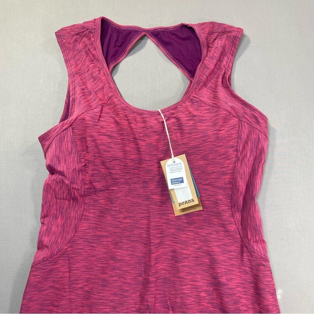 NWT Prana Calico Sleeveless Fit & Flare Dress, Keyhole Back - Womens Medium - Picture 4 of 16